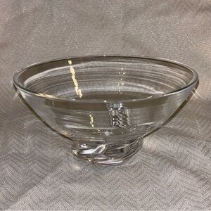 Steuben spiral glass bowl